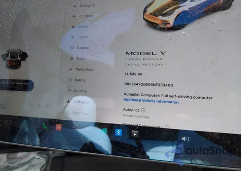 2022 Tesla Model Y Long Range Dual Motor All-Wheel Drive из США, поврежденный, VIN 7SAYGDEE6NF353400